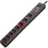 Afbeelding van Brennenstuhl Secure-Tec Stekkerdoos 8-voudig met overspanningsbeveiliging en Main-Follow functie (s