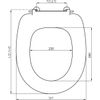 Afbeelding van Plieger Economy Toiletbril – Wc Bril Wit – Wc Brillen met Deksel – RVS Bevestiging