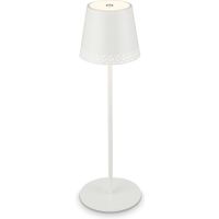 BRILONER - KIKI - Oplaadbare LED tafellamp - in hoogte verstelbaar - IP44 - wit - RGB - voor binnen