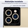 Afbeelding van iPhone 14 Pro / 14 Pro Max Camera Lens Protector - Goud - Eenvoudige Installatie - Camera Protector