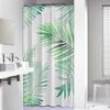 Afbeelding van Sealskin Leaves Douchegordijn 180x200 cm - Peva - Groen / Wit