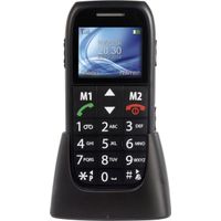 Fysic FM-7500 Big Button GSM - SOS Noodknop, Grote cijfers en letters 2 Snelkiestoetsen - Zwart