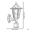 Afbeelding van EGLO Laterna 5 - Buitenverlichting - Wandlamp Met Sensor - 1 Lichts - Wit - Helder