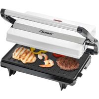 Bestron Contactgrill voor 2 Personen - Paninimaker - 700 Watt, kleur: Wit