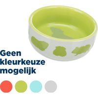 Trixie voerbak caviamotief keramiek assorti (250 ML 11 CM)