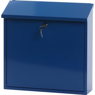 Afbeelding van V-part - Wandbrievenbus Malagan - Galvanized steel Powder Coated - blauw