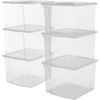 Afbeelding van IRIS Useful Storage Box Opbergbox - 30L - Kunststof - Transparant - Set van 6