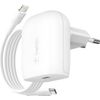 Afbeelding van Belkin Boost Charge adapter met kabel - USB-C naar Lightning - 1m - 20W - Wit