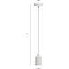 Afbeelding van Calex Retro Pendel - Industrieel Hanglamp - E27 Fitting - Wit - Excl. lichtbron