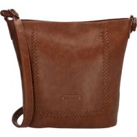 Enrico Benetti Nora 66546 Schoudertas met vlechtwerk - Cognac