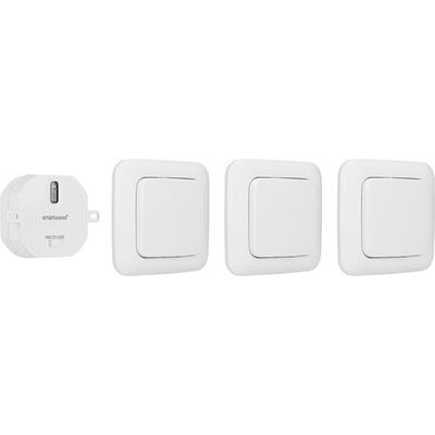 Afbeelding van Smartwares SH4-99567 Slaapkamer Schakelset – Plug & Connect - 1 Inbouwstekker – 3 Wandschakelaars