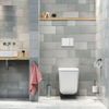 Afbeelding van Tiger Dock Toiletborstel met houder vrijstaand - RVS geborsteld
