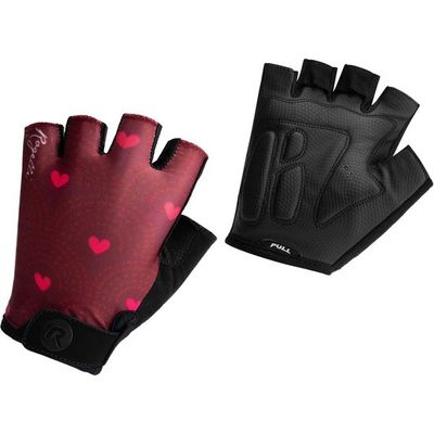 Afbeelding van Rogelli Hearts - Fietshandschoenen - Dames - Maat XL - Bordeaux, Rood