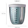Afbeelding van Mepal - Ellipse fruit & veggie pot - 600 ml - Incl. vorkje - Nordic pink
