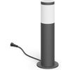 Afbeelding van Philips LED Utrecht sokkellamp voor buiten - laagspanning - antraciet - warmwit licht - 6 W