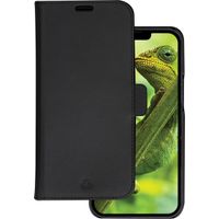 iPhone 14 Plus Bookcase hoesje - dbramante1928 - Effen Zwart - Leer
