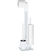 Afbeelding van WENKO Toiletbutler Rivalta wit - Toiletborstel met houder, Toiletrolhouder en Reserverolhouder
