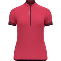 Odlo Fietsshirt Dames - Kleur Paradise Pink - raspberry fudge - Maat M