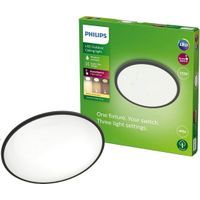 Philips SuperSlim SceneSwitch plafondlamp - zwart - 15W - IP54