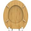 Afbeelding van SCHÜTTE WC-Bril 81101 NATURAL BAMBOO - Massief Bamboe - Soft Close - Verchroomde Scharnieren