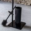 Afbeelding van Sealskin Tube - Toiletbutler - Toiletrolhouder - Toiletborstel met houder - vrijstaand - Zwart