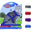 Afbeelding van Trixie tuig voor kat met riem metalen gespen reflecterend assorti 22-42x1 cm 120 cm