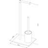 Afbeelding van Sealskin Tube - Toiletbutler - Toiletrolhouder - Toiletborstel met houder - Reserverolhouder - vrij