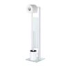 Afbeelding van WENKO Toiletbutler Rivalta wit - Toiletborstel met houder, Toiletrolhouder en Reserverolhouder