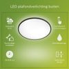 Afbeelding van Philips SuperSlim SceneSwitch plafondlamp - zwart - 15W - IP54