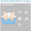 Afbeelding van Sealskin Mind - Douchegordijn 180x200 cm - PEVA - Zwart / Wit