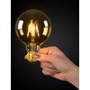 Afbeelding van Lucide G95 Filament lamp - Ø 9,5 cm - LED Dimb. - E27 - 1x5W 2700K - Amber