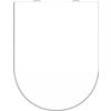Afbeelding van SCHÜTTE WC-Bril 82910 D-SHAPE WHITE - Duroplast - D-vorm - Soft Close - Afklikbaar - RVS-Scharnieren