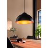 Afbeelding van EGLO Truro 2 Hanglamp - Ø 37 cm - Zwart/Koper