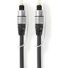 Afbeelding van Nedis Optische Audiokabel - TosLink Male - TosLink Male - 2.50 m - Rond - PVC - Antraciet - Doos