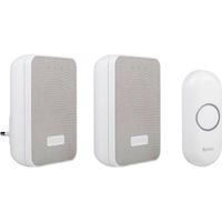 Byron DBY-22324 Draadloze deurbel - 2 ontvangers - 1 ontvanger met stekker 1 ontvanger op batterij
