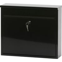 V-part - Wandbrievenbus Granadan - Galvanized steel Powder Coated - zwart
