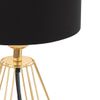 Afbeelding van EGLO Carlton 2 Tafellamp - 1 Lichts - Ø 16,5 cm - Zwart/Goud