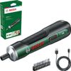 Afbeelding van Bosch PushDrive Schroefmachine - Met geïntegreerde 3.6 V accu en micro USB oplaadkabel - 10-delige 