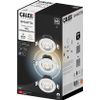 Afbeelding van Calex Slimme Inbouwspots - Set van 3 stuks - Smart LED Downlight Dimbaar - Kantelbaar - Warm Wit Li