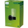 Afbeelding van Philips Flareon wandlamp - zwart - E27