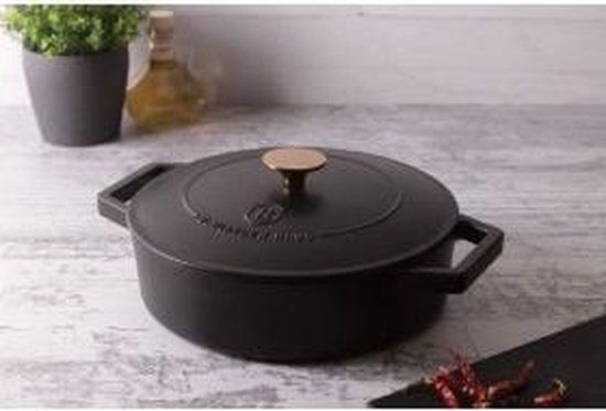 Verleiden Onvergetelijk Fjord BerlingerHaus Braadpan Ø26cm gietijzer mat black - Knallende Korting's shop