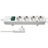 Afbeelding van Brennenstuhl Comfort-Line Plus Stekkerdoos 4-Voudig (Met Platte Stekker, Schakelaar, 2 m Kabel, En 