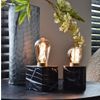 Afbeelding van Calex Tafellamp Rond - Industrieel - E27 Fitting - Marmer - Excl. lichtbron