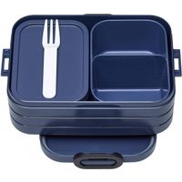 Mepal – Bento lunchbox Take a Break midi- inclusief bento box – Nordic denim – Lunchbox voor volwas
