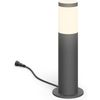 Afbeelding van Philips LED Utrecht sokkellamp voor buiten - laagspanning - antraciet - warmwit licht - 6 W