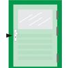 Afbeelding van AXA Veiligheidsbeslag (Curve Plus) Aluminium geslepen: Knop-Kruk (model S/Blok) PC72 met kerntrekbe