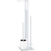 Afbeelding van WENKO Toiletbutler Rivalta wit - Toiletborstel met houder, Toiletrolhouder en Reserverolhouder