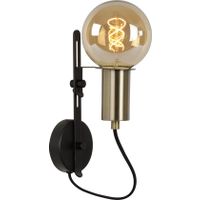 Lucide MALCOLM Wandlamp - 1xE27 - Zwart