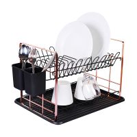 Berlinger haus – afdruiprek – metaal met kunststof – lengte 48 cm – zwart met rosegoud