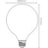 Afbeelding van Lucide G80 Filament lamp - Ø 8 cm - LED Dimb. - E27 - 1x8W 2700K - 3 StepDim - Opaal